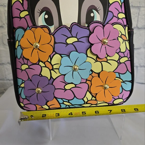 Loungefly Bambi Flower Mini Backpack Floral Blooms Colorful Disney Bag New - Picture 16 of 16